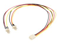 StarTech.com Câble / Cordon d'alimentation en Y pour ventilateur Molex de 30 cm - Câble répartiteur / splitter 1x TX3 (F) vers 2x TX3 (M) - Répartiteur d'alimentation de ventilateur - alimentation interne - 3 broches (F) pour alimentation interne - 3 broches (M) - 30 cm TX3SPLIT12