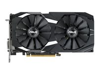 ASUS DUAL-RX580-O4G - OC Edition - carte graphique - Radeon RX 580 - 4 Go GDDR5 - PCIe 3.0 x16 - DVI, 2 x HDMI, 2 x DisplayPort 90YV0AQ0-M0NA00