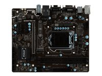 MSI B250M PRO-VD - Carte-mère - micro ATX - Socket LGA1151 - B250 - USB 3.1 Gen 1 - Gigabit LAN - carte graphique embarquée (unité centrale requise) - audio HD (8 canaux) B250M PRO-VD