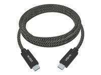 Vision Professional Premium Braided - Câble USB - 24 pin USB-C (M) pour 24 pin USB-C (M) - USB 3.1 - 3 A - 1 m TC 1MUSBC/HQ