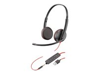 Poly Blackwire C3225 USB - 3200 Series - micro-casque - sur-oreille - filaire - USB, jack 3,5mm - isolation acoustique 209747-101