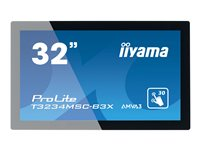 iiyama ProLite T3234MSC-B3X - Classe 32" (31.5" visualisable) écran LED - signalisation numérique - avec écran tactile - 1080p (Full HD) 1920 x 1080 - noir T3234MSC-B3X