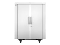 APC NetShelter CX Secure Soundproof Server Room in a Box Enclosure - Shock Packaging - Rack armoire - avec unité de distribution d'alimentation - blanc - 18U - 19" AR4018SPX432