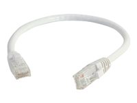 C2G Cat5e Booted Unshielded (UTP) Network Patch Cable - Cordon de raccordement - RJ-45 (M) pour RJ-45 (M) - 2 m - UTP - CAT 5e - moulé, sans crochet, bloqué - blanc 83263