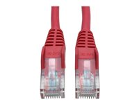 Tripp Lite 15ft Cat5e / Cat5 Snagless Molded Patch Cable RJ45 M/M Red 15' - Cordon de raccordement - RJ-45 (M) pour RJ-45 (M) - 4.57 m - UTP - CAT 5e - moulé, sans crochet, bloqué - rouge N001-015-RD