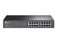 TP-Link TL-SG1016PE - Commutateur - intelligent - 8 x 10/100/1000 (PoE+) + 8 x 10/100/1000 - de bureau, Montable sur rack - PoE+ (110 W) TL-SG1016PE