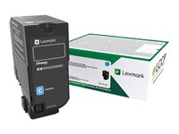 Lexmark - À rendement élevé - cyan - original - cartouche de toner LCCP, LRP - pour Lexmark CS725de, CS725dte 74C2HC0