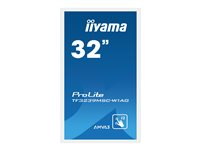 iiyama ProLite TF3239MSC-w1AG - Classe de diagonale 32" (31.5" visualisable) écran LCD rétro-éclairé par LED - signalétique numérique interactive - avec écran tactile 1920 x 1080 - éclairage périphérique - blanc mat TF3239MSC-W1AG