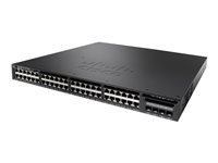 Cisco Catalyst 3650-48TD-L - Commutateur - Géré - 48 x 10/100/1000 + 2 x 10 Gigabit SFP+ - de bureau, Montable sur rack WS-C3650-48TD-L