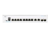 Cisco Business 350 Series CBS350-8FP-E-2G - Commutateur - C3 - Géré - 8 x 10/100/1000 (PoE+) + 2 x SFP Gigabit combiné - Montable sur rack - PoE+ (120 W) CBS350-8FP-E-2G-EU