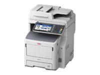 OKI MB770dfnfax - imprimante multifonctions - Noir et blanc - avec retoucheur 500 feuilles 45387404