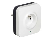 C2G Protected Socket - Adaptateur pour prise d'alimentation - alimentation (M) pour RJ-45, 3 pôles (France/Belgique) (F) - parasurtenseur - blanc 80789