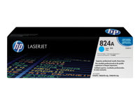 HP 824A - Cyan - original - LaserJet - cartouche de toner (CB381A) - pour Color LaserJet CM6030, CM6040, CP6015 CB381A