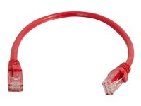 C2G Cat5e Booted Unshielded (UTP) Network Patch Cable - Cordon de raccordement - RJ-45 (M) pour RJ-45 (M) - 5 m - UTP - CAT 5e - moulé, sans crochet, bloqué - rouge 83225