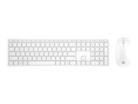 HP Pavilion 800 - Ensemble clavier et souris - sans fil - Anglais - blanc - pour OMEN Obelisk by HP 875; HP 27; ENVY x360 Laptop; Pavilion Gaming 690, TG01; Portable 15 4CF00AA#ABB