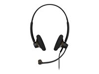 EPOS I SENNHEISER IMPACT SC 60 USB ML - Micro-casque - sur-oreille - filaire - USB - noir avec des reflets orange 504547