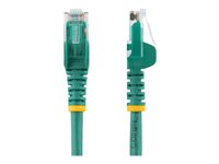 StarTech.com Câble réseau Cat6 Gigabit UTP sans crochet de 15m - Cordon Ethernet RJ45 anti-accroc - Câble patch Mâle / Mâle - Vert - Cordon de raccordement - RJ-45 (M) pour RJ-45 (M) - 15 m - UTP - CAT 6 - moulé, sans crochet - vert N6PATC15MGN