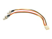 StarTech.com Câble Y d'alimentation pour Ventilateur TX3 - Câble Répartiteur 3 broches pour PC -15cm - 1x Molex Fan (F), 2x Molex Fan (M) - Répartiteur d'alimentation de ventilateur - alimentation interne - 3 broches (F) pour alimentation interne - 3 broches (M) - 15 cm - pour P/N: FAN12025PWM, FAN5X1TX3, FAN8025PWM TX3SPLITTER