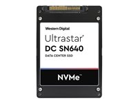 WD Ultrastar DC SN640 WUS4CB038D7P3E3 - SSD - 3840 Go - interne - 2.5" - U.2 PCIe 3.1 x4 (NVMe) - AES 256 bits 0TS1929