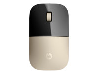 HP Z3700 - Souris - LED bleue - sans fil - 2.4 GHz - récepteur sans fil USB - or - pour HP 20, 22, 24, 27, 460; Pavilion 14, 15, 24, 27, 590, 595, TP01 X7Q43AA#ABB