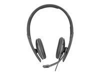 EPOS I SENNHEISER ADAPT SC 165 USB - Micro-casque - sur-oreille - filaire - Suppresseur de bruit actif - USB, jack 3,5mm - noir, blanc - Certifié pour Skype for Business 508317