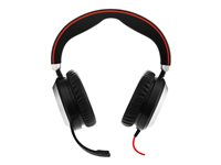 Jabra Evolve 80 UC stereo - Micro-casque - circum-aural - filaire - Suppresseur de bruit actif - jack 3,5mm 7899-829-209