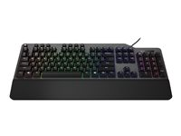 Lenovo Legion K500 - Clavier - rétroéclairé - USB - Français - commutateur : interrupteur rouge - noir, gris de fer GY40T26483