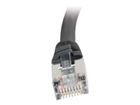 C2G Cat5e Booted Shielded (STP) Network Patch Cable - Cordon de raccordement - RJ-45 (M) pour RJ-45 (M) - 20 m - STP - CAT 5e - Moulé - noir 83857