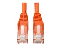 Tripp Lite 3ft Cat6 Gigabit Snagless Molded Patch Cable RJ45 M/M Orange 3' - Cordon de raccordement - RJ-45 (M) pour RJ-45 (M) - 91 cm - UTP - CAT 6 - moulé, sans crochet, bloqué - orange N201-003-OR