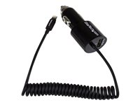 StarTech.com Chargeur voiture double - Adaptateur allume cigare avec câble Lightning et port USB 2.0 - Haute puissance 21W / 4,2A - Noir - Adaptateur d'alimentation pour voiture - 21 Watt - 4.2 A (USB, Lightning) - noir - pour P/N: USBLT1MW, USBLT1MWS, USBLT2MBR, USBLT2MW, USBLT30CMW, USBLTM1MBK, USBLTM1MWH USBLT2PCARB