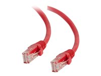 C2G Cat5e Booted Unshielded (UTP) Network Patch Cable - Cordon de raccordement - RJ-45 (M) pour RJ-45 (M) - 7 m - UTP - CAT 5e - moulé, sans crochet, bloqué - rouge 83226