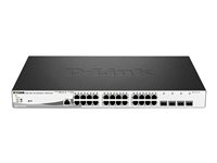 D-Link DGS 1210-28MP - Commutateur - Géré - 24 x 10/100/1000 (PoE+) + 4 x Gigabit SFP - de bureau, Montable sur rack - PoE+ DGS-1210-28MP